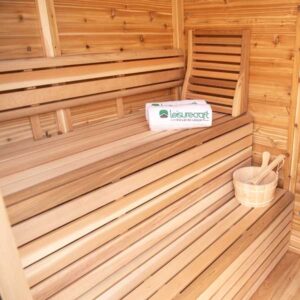 Pure Cube Trinity Sauna- Knotty Red Cedar