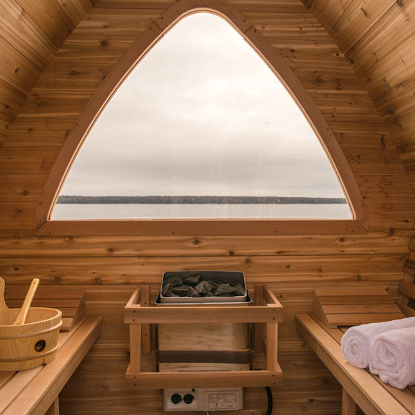 Dundalk 8x8 (244x244cm) POD Sauna -Knotty Cedar