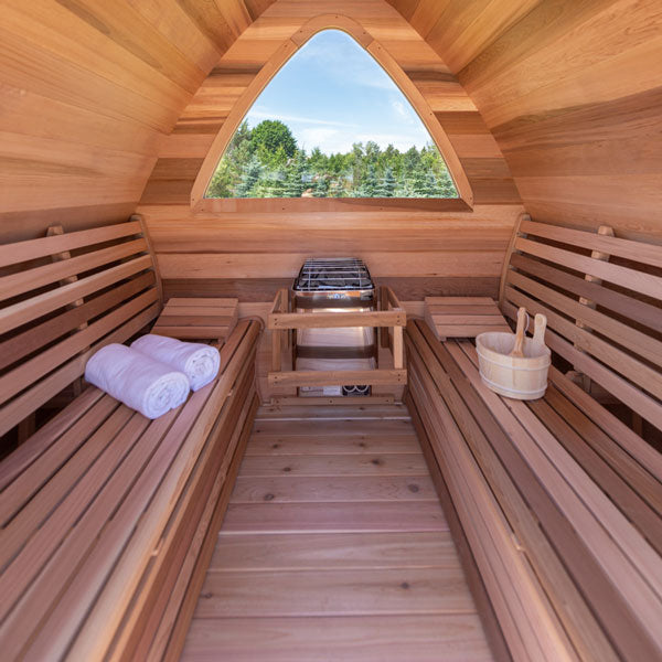 Dundalk 8x8 (244x244cm) POD Sauna -Knotty Cedar