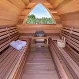 Dundalk 8x8 (244x244cm) POD Sauna -Knotty Cedar
