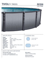 Tivoli 27' Round Resin Aboveground Pool
