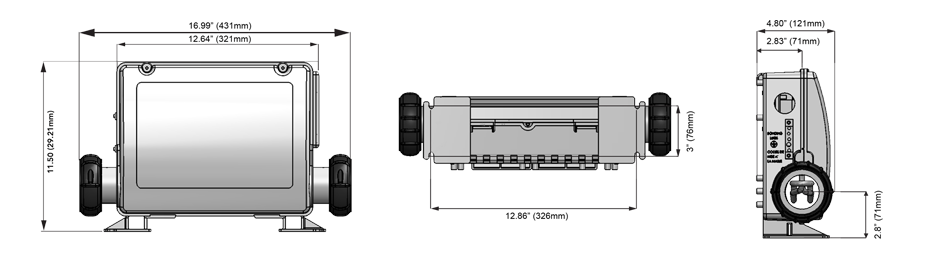 Balboa BP7 with Keypad TP500 (4.0 kw Heater)