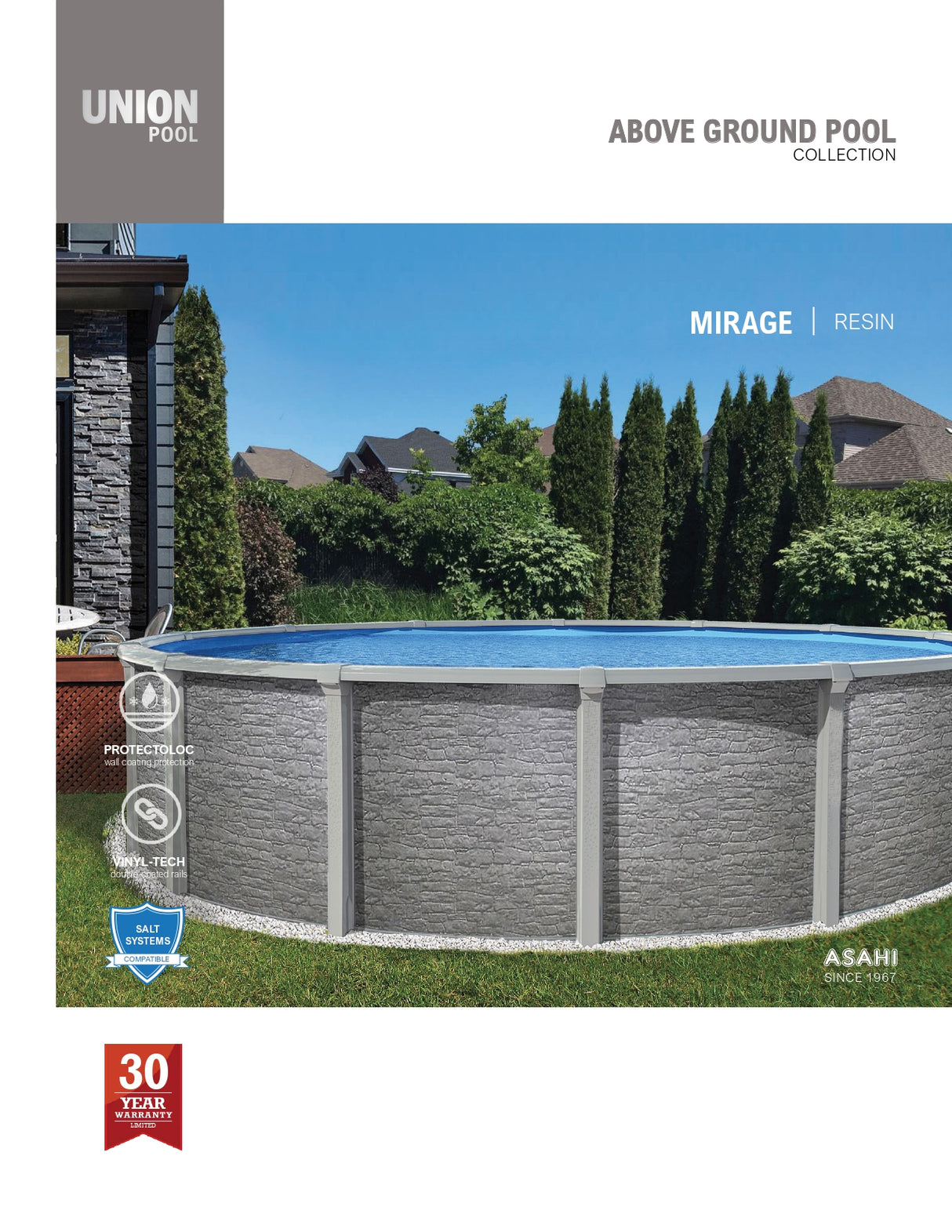 21' Asahi Mirage Resin Above-Ground Pool Kit