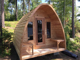 Dundalk 8x8 (244x244cm) POD Sauna -Knotty Cedar
