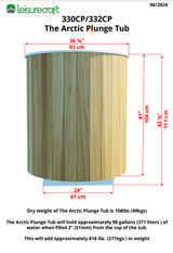 The Arctic Plunge Tub - Knotty Red Cedar
