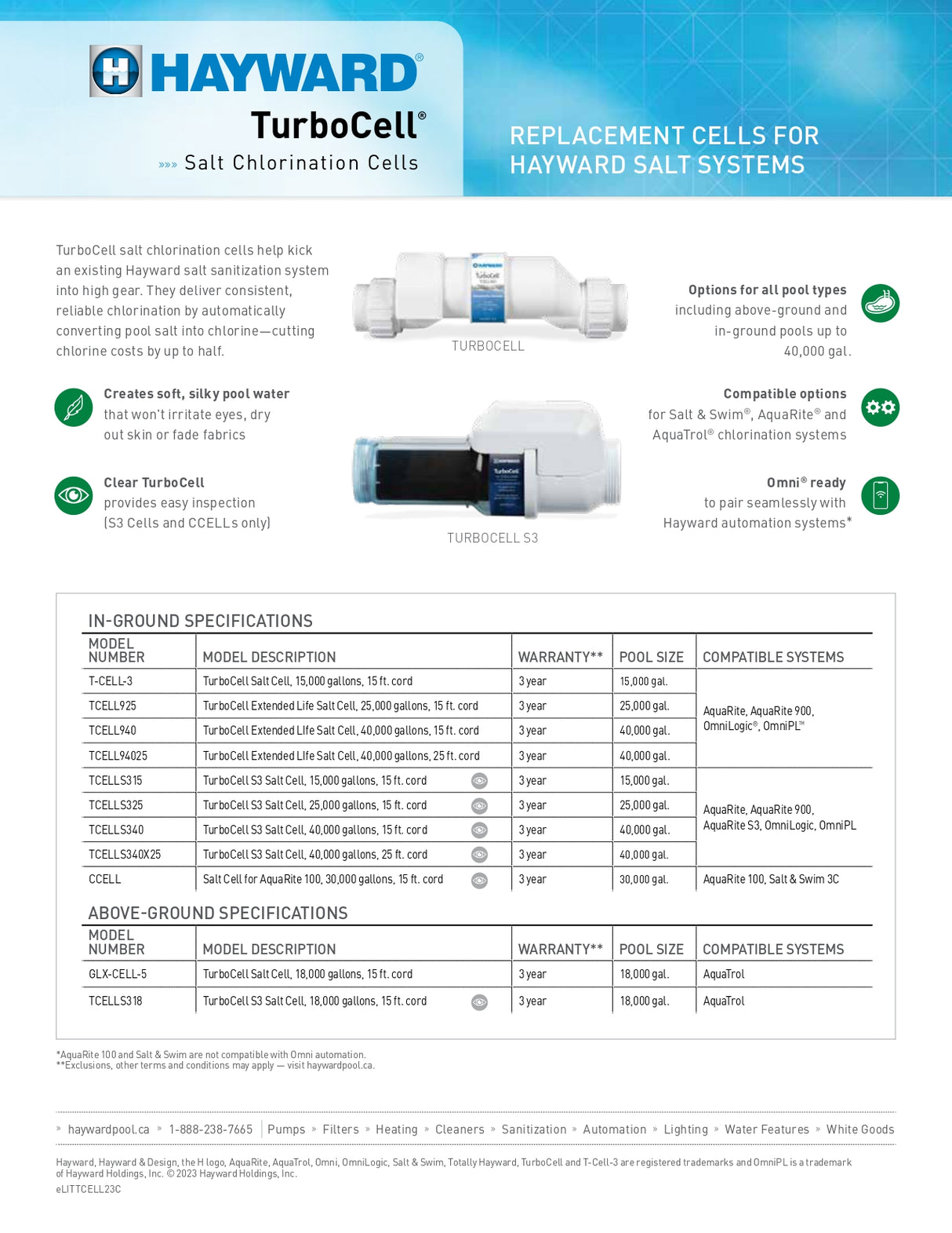 TurboCell Salt Cell (Low Salt), 30,000 Gallons